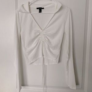 long sleeve crop top